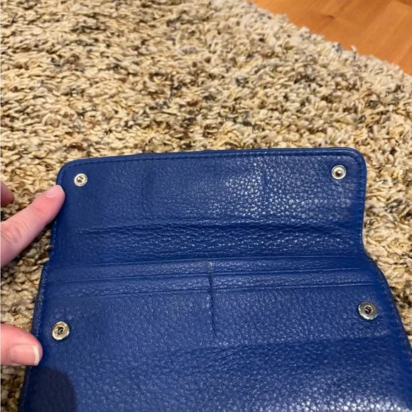 Michael Kors Vibrant Blue Leather Wallet - Picture 9 of 9